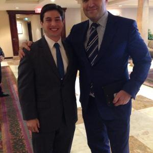 Neil A. Carousso (left) poses for a picture with Fox 5 