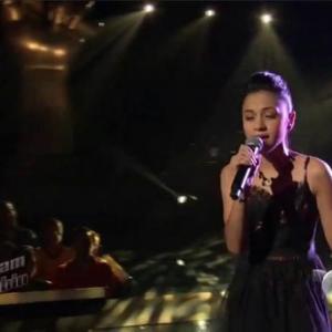 Alanis Sophia singing Your Song at La Voz Kids Season 1 live shows