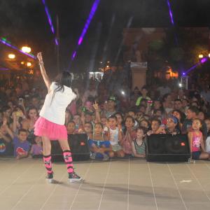 Alanis Sophia in her concert in Cabo Rojo Puerto Rico