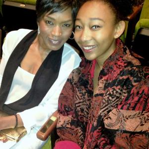 Tyler Rae & Angela Bassett at the August Wilson Monologue Competition 2013 Edition!