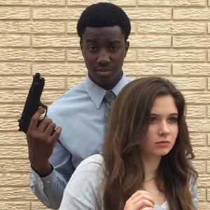 Ezekiel Ajeigbe and Ashleigh Smith on the set of The Hit: Deadly Pursuit!
