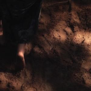 Footsteps through the sand Screen grab from Republic of Dreams
