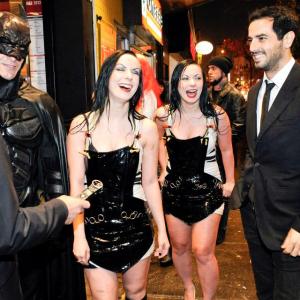 Sylvia (middle) with her twin sister, Jen (left), and Antonio Cupo (right) at the Toronto After Dark Canadian premiere screening of American Mary.