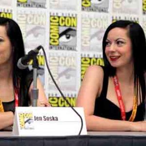 Jen and Sylvia Soska at San Diego Comic Con 2012