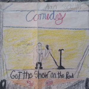 6th Grade Picture I drew of doing standup comedy