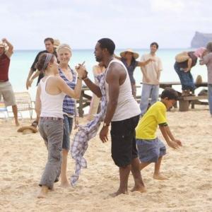 Still of Caroline Dhavernas Jason George and Mamie Gummer in Off the Map 2011