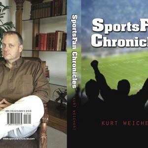 The cover to my novel soon to be movie Sportsfan Chronicles