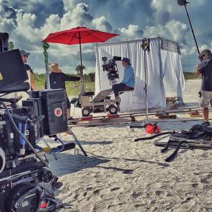 We are almost ready to film a beach scene in Smothered by Mothers