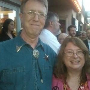 Comic book artist Ronn Sutton and screenwriter Janet Hetherington at the premiere of JESSE JAMES: LAWMAN on May 28, 2015