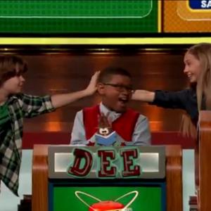 Still from Season 4 of Are You Smarter Than A 5th Grader? Tres l Dee c Lauren r