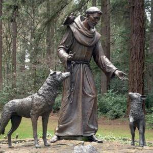 The classic imagery of St Francis of Assisi
