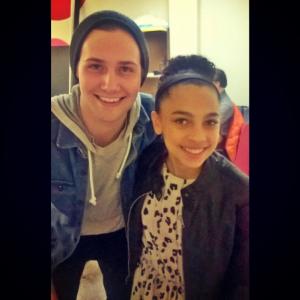 With actor Caleb Ruminer from the cast of MTVs Finding Carter