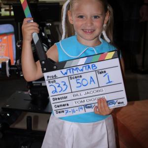 Adison Maxwell on the set of When The Moon Was Twice As Big