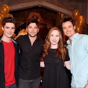 Matthew Atkinson Robert Adamson Camryn Grimes and Max Ehrich at event of The Young and the Restless