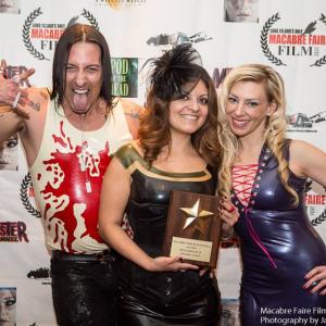 Ceramic Tango win's Best Screenplay Award at the Macabre Faire Film Festival/ NYC 2014. With Director : Patricia Chica & Co Star : Jenimay Walker.