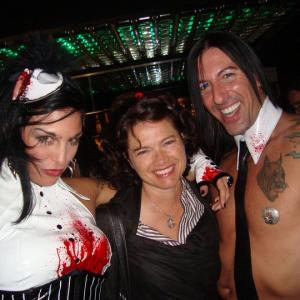 With F.N Vegas & Heather Lagenkamp at Rue Morgue Magazines : THE Festival Of Fear (Toronto, Canada)2009.