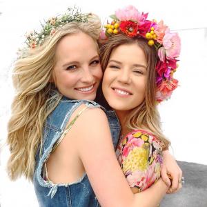 Candice Accola and Meghan Rienks