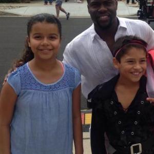 On set with Kevin Hart and Andrew Ortega on Ride Along 2.