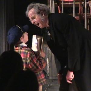 Hunter and Scrooge in  A Christmas Carol