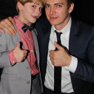 Hayden Christiansen and Hudson at the 90 Minutes in Heaven Premiere