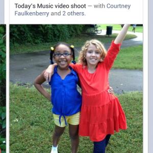 Amiya and Courtney on Danny Gokey Video Shoot!