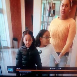 Amiya playing two roles as sister for episode of Real Life reenactment