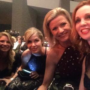Dana seated with fellow actors awaiting the start of the 2016 GA Entertainment GALA in Atlanta