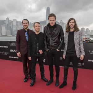 Daniel Platzman Imagine Dragons Wayne Sermon Dan Reynolds and Ben McKee at event of Transformeriai isnykimo amzius 2014