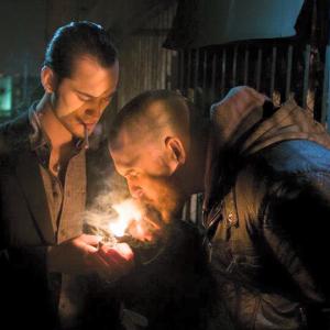 Pavle Kujundzic (left) and Erik Audé (right) in a still from Todd Bartoo's feature 