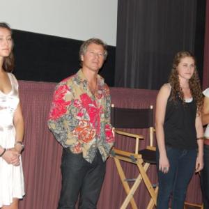 Aleksandra Jade at the screening of Lisette at the Polish Film Festival in Los Angeles in 2008. Answering questions about the film with director Varda Hardy and actor Marek Probosz.