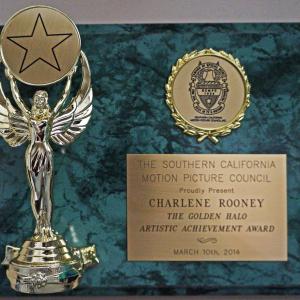 Charlene Rooney daughterinlaw of acting icon Mickey Rooney has once again been acknowledged by the Hollywood community for her artistic achievements