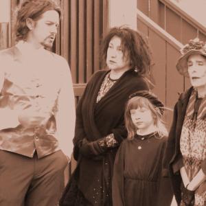 Charlene Rooney center and cast of The Strange Case of Dr Jekyll and Mr Hyde