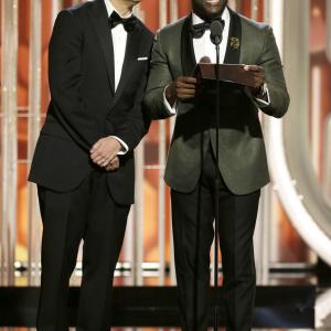 Kevin Hart and Ken Jeong at event of 73rd Golden Globe Awards 2016