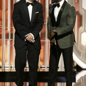 Kevin Hart and Ken Jeong at event of 73rd Golden Globe Awards 2016