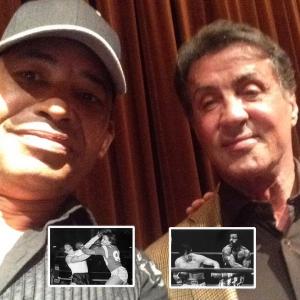 With Sly Stallone at the screening of 