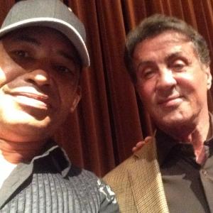 With Sly Stallone at the Screening for 
