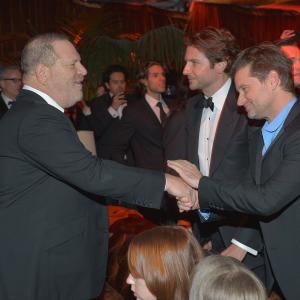 Harvey Weinstein Bradley Cooper and Shea Whigham