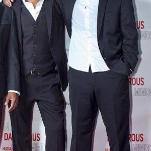 Shawn Alli and Hussain Ahmed at the Premiere of In Dangerous Minds in Georgia walking the Red Carpet