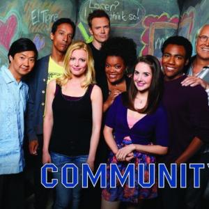 Chevy Chase Ken Jeong Joel McHale Yvette Nicole Brown Alison Brie Gillian Jacobs Danny Pudi and Donald Glover in Community 2009