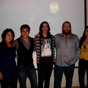Brittany Horn (Far right) with Director Timothy Sparks and cast of 