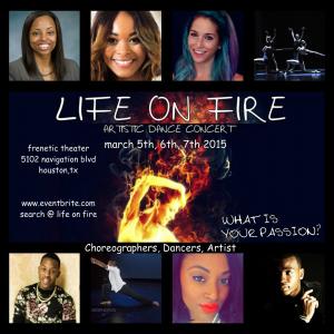 LIFE ON FIRE: ARTISTIC DANCE CONCERT. FEATURED CAROLANN COOPER & DANCE FIT STUDIO