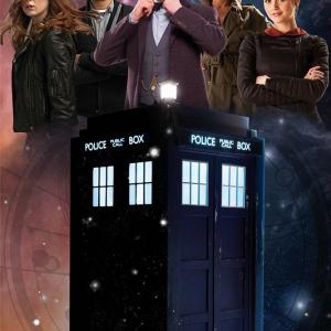 Alex Kingston Matt Smith Jenna Coleman Karen Gillan and Arthur Darvill in Doctor Who 2005