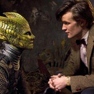 Still of Neve McIntosh and Matt Smith in Doctor Who 2005