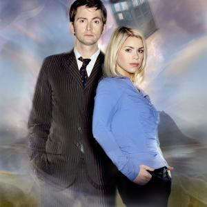 Billie Piper and David Tennant in Doctor Who (2005)