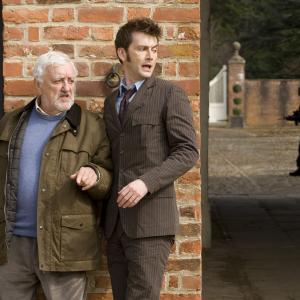 Still of Bernard Cribbins and David Tennant in Doctor Who 2005