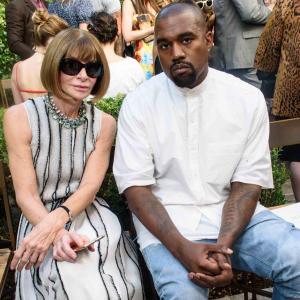 Kanye West and Anna Wintour