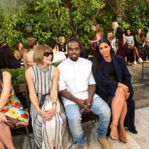 Still of Kanye West, Anna Wintour and Kim Kardashian West in The Fashion Fund (2014)