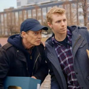 Steve Buscemi and Travis Eilerson in Park Bench with Steve Buscemi