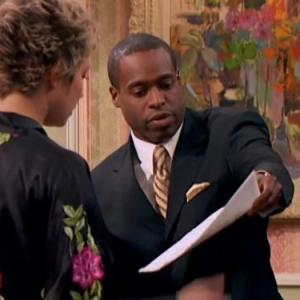 Still of Phill Lewis and Kim Rhodes in The Suite Life of Zack and Cody 2005