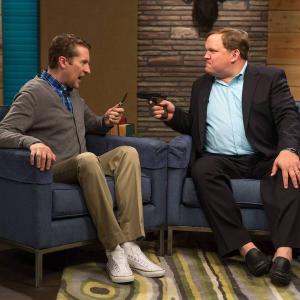 Still of Scott Aukerman and Andy Richter in Comedy Bang! Bang! (2012)